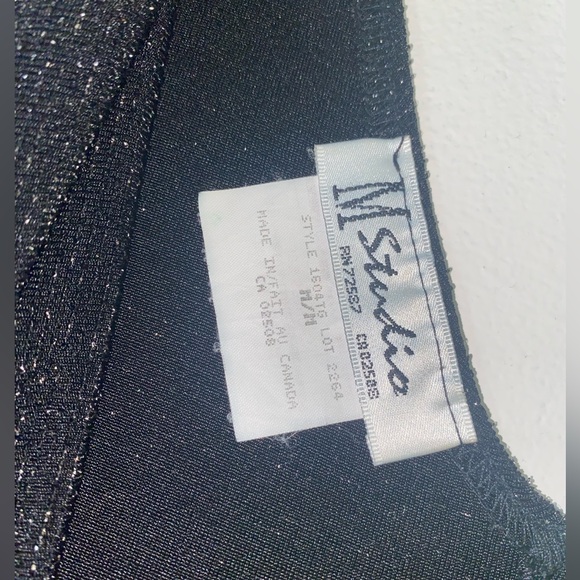 Sparkly Black Scoop Neck Maxi Dress - Picture 4 of 7